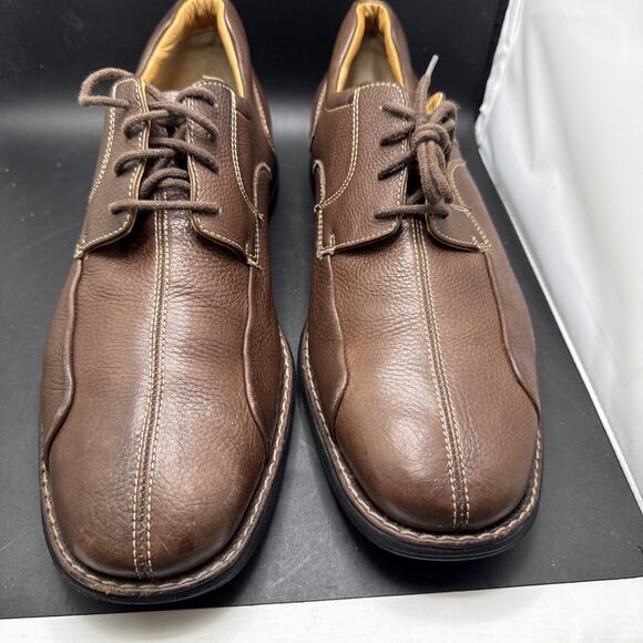 Johnston & Murphy Mens Brown Leather Lace Up Shoes Comfort Casual Oxford Size 12 main image 6